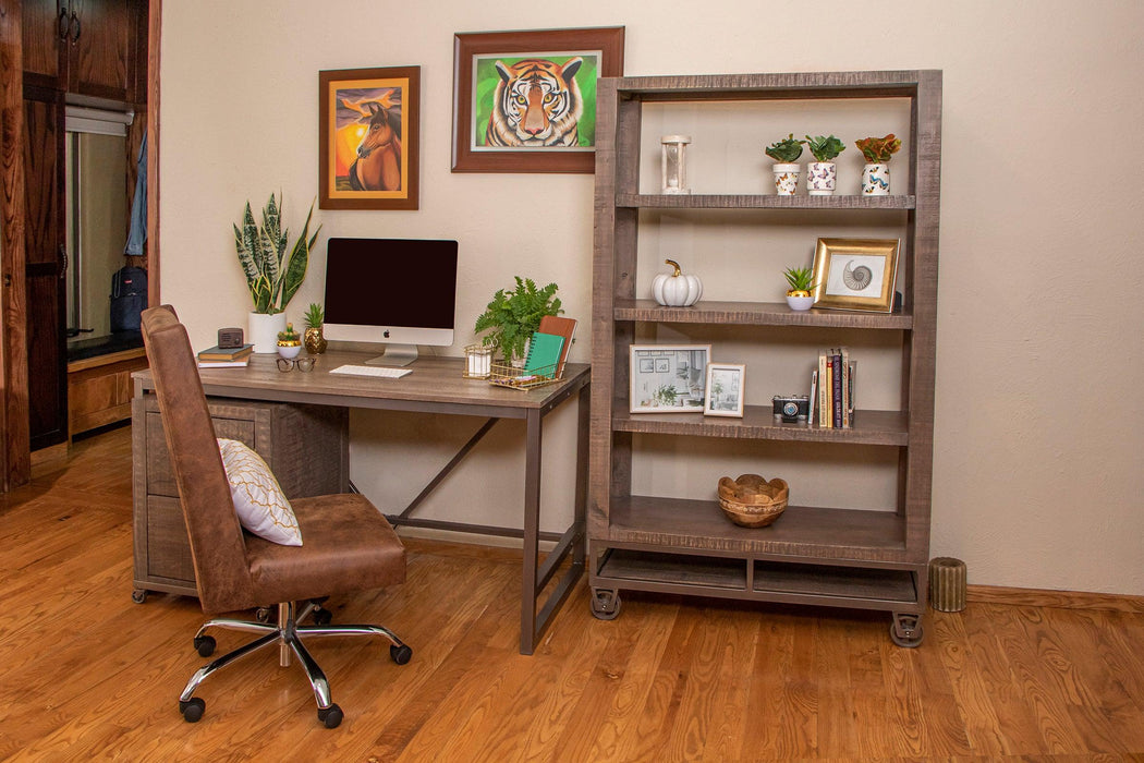 Stone Two Drawer Desk - Barewood