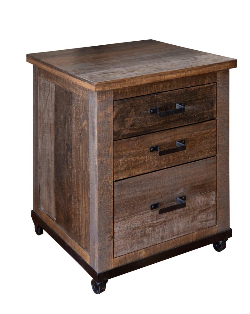 Loft Brown File Cabinet - Barewood