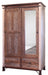 Antique One Barn Door Armoire - Barewood