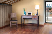 Multicolor Three Drawer Desk - Barewood