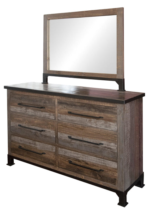 Antique Gray Mirror - Barewood