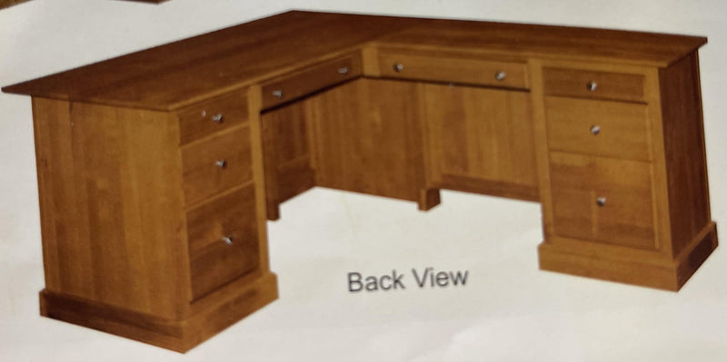 Alder Executive Corner Desk - Barewood