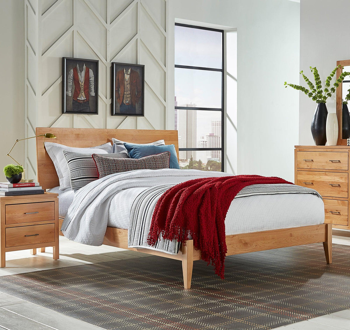 Modern Platform Twin/Full Build-A-Bed - Barewood