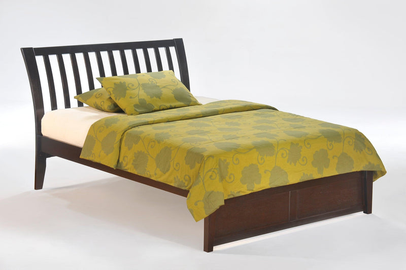 Nutmeg K Series Basic Bed - Barewood