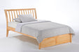 Nutmeg K Series Basic Bed - Barewood