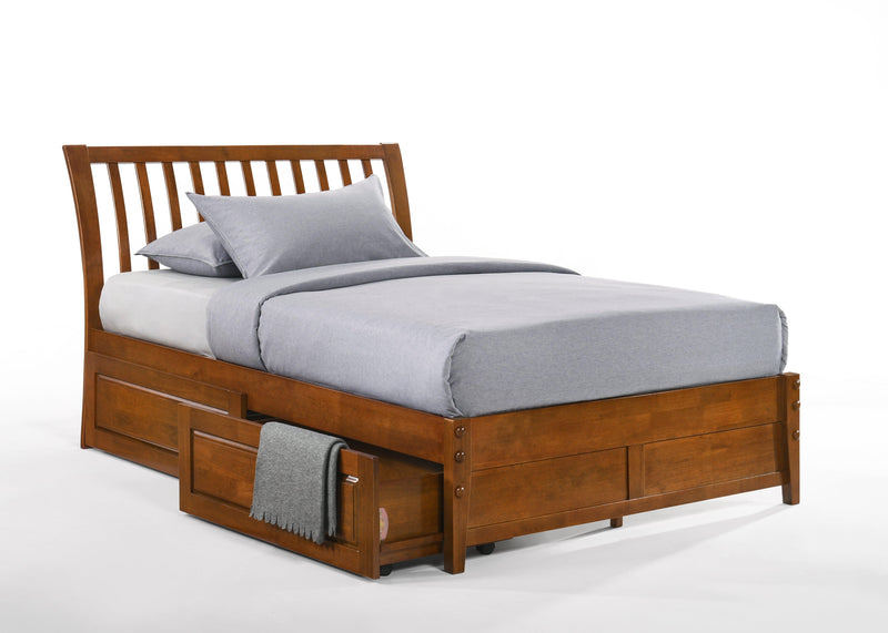 Nutmeg K Series Basic Bed - Barewood