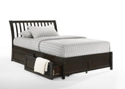 Nutmeg K Series Basic Bed - Barewood