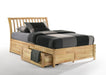 Nutmeg K Series Basic Bed - Barewood