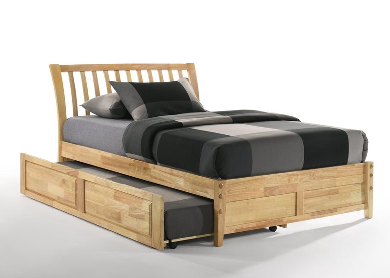 Nutmeg K Series Basic Bed - Barewood