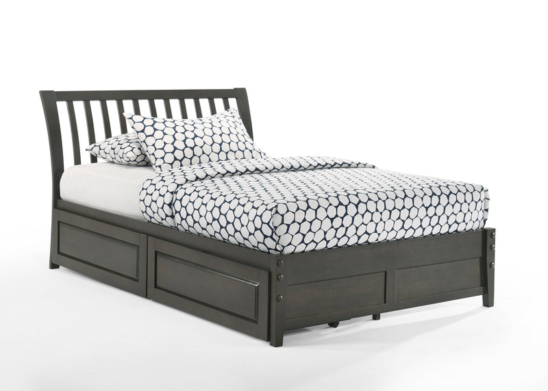 Nutmeg K Series Basic Bed - Barewood