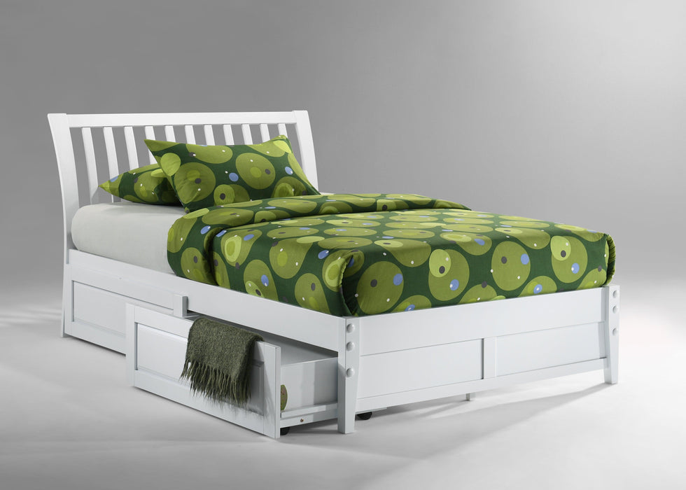 Nutmeg K Series Basic Bed - Barewood