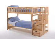 Peppermint Twin/Twin Bunk - Barewood