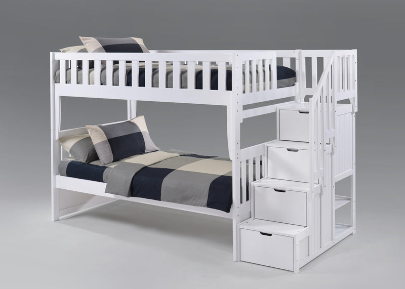 Peppermint Twin/Twin Bunk - Barewood