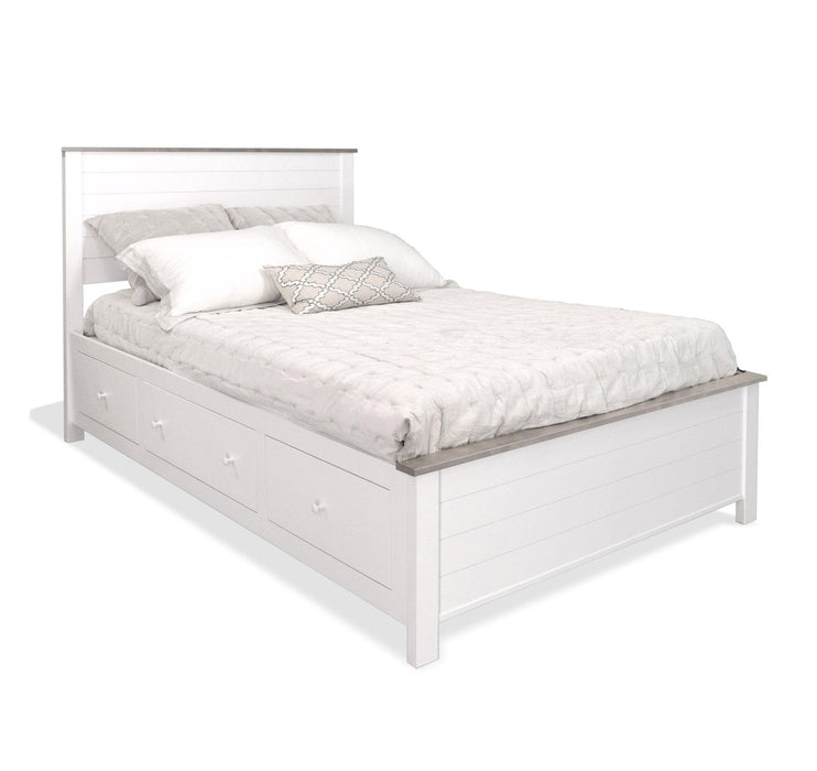 Portland Storage Bed - Barewood