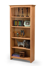 30"w Alder Bookcase (72"h - 84"h) - Barewood