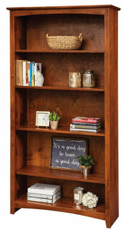 36"w Alder Bookcase (72"h - 84"h) - Barewood