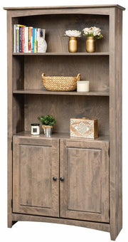 36"w Alder Bookcase (72"h - 84"h) - Barewood