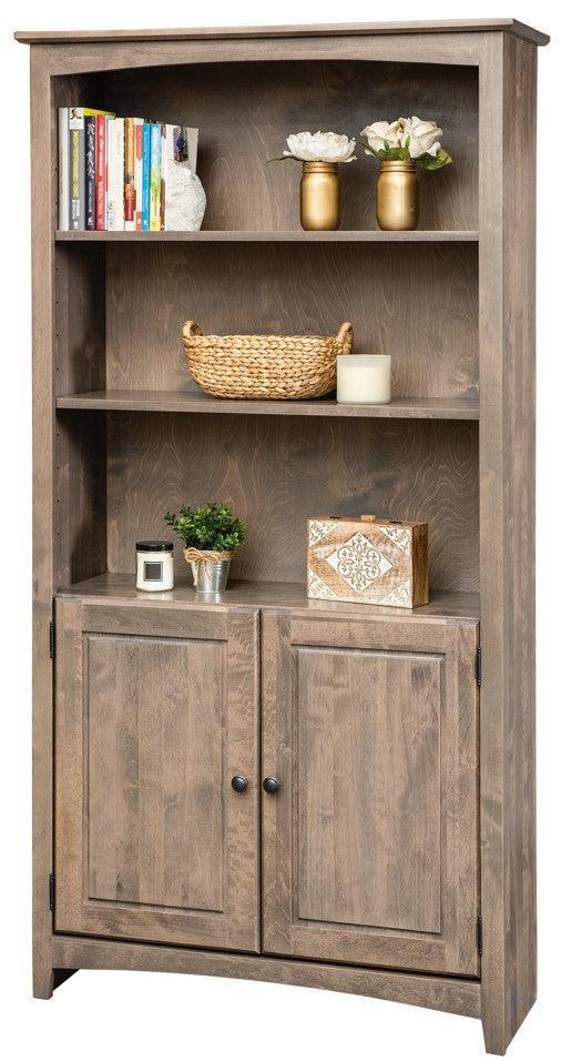 36"w Alder Bookcase (72"h - 84"h) - Barewood
