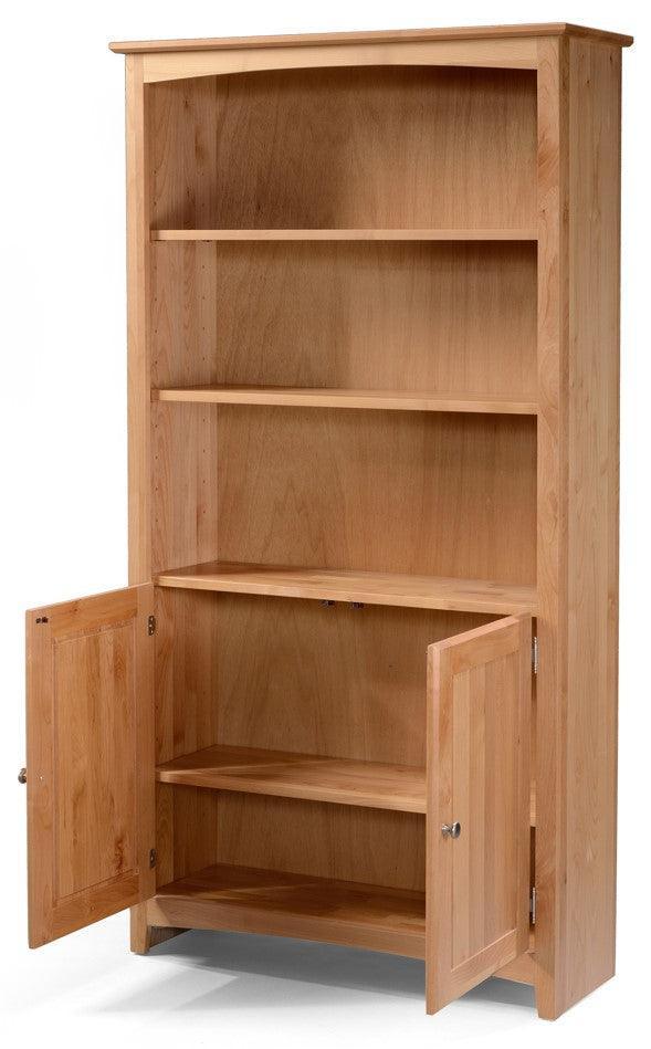 36"w Alder Bookcase (72"h - 84"h) - Barewood