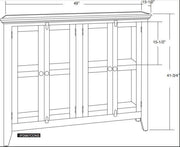 Antique Multicolored Console - Barewood