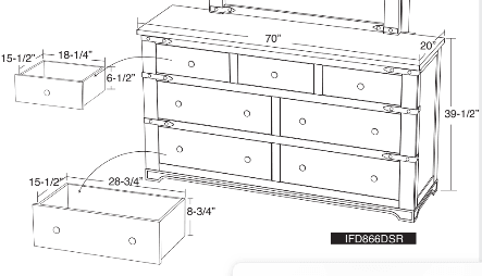 Parota Dresser - Barewood