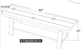 Parota Bench - Barewood