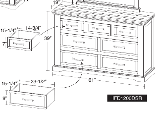 Madeira Dresser - Barewood