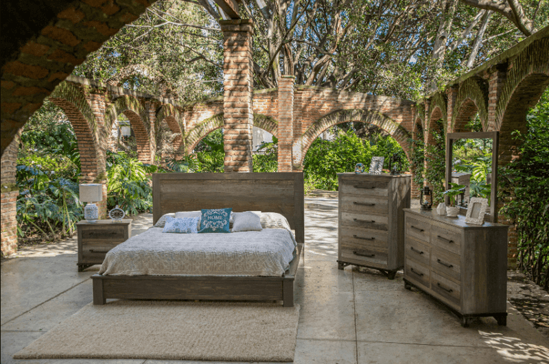 Loft Brown Bed - Barewood