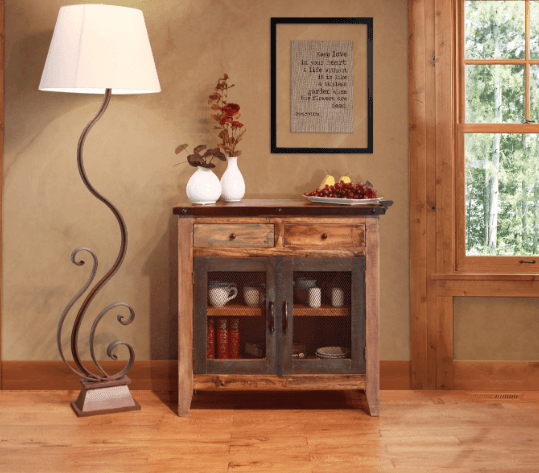 Antique Multicolor Server - Barewood