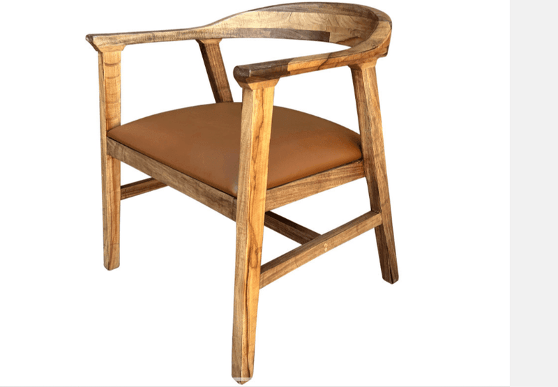Tulum Mid Century Modern Chair - Barewood