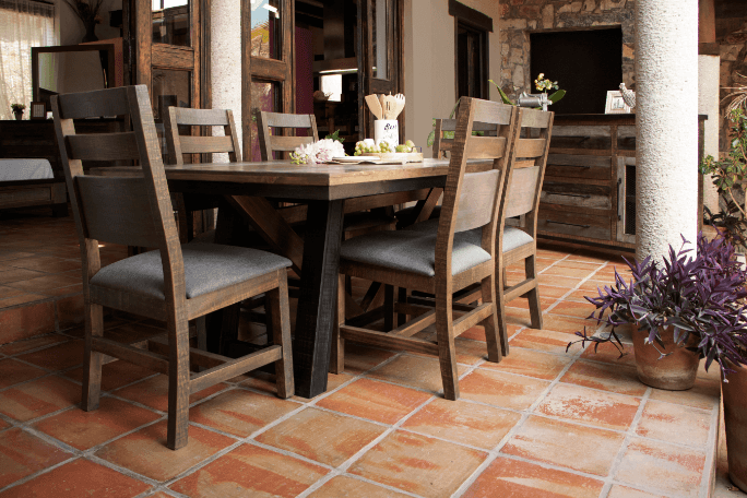 Antique Gray Chair - Barewood