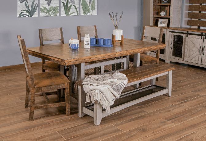 Pueblo Gray Dining Table - Barewood