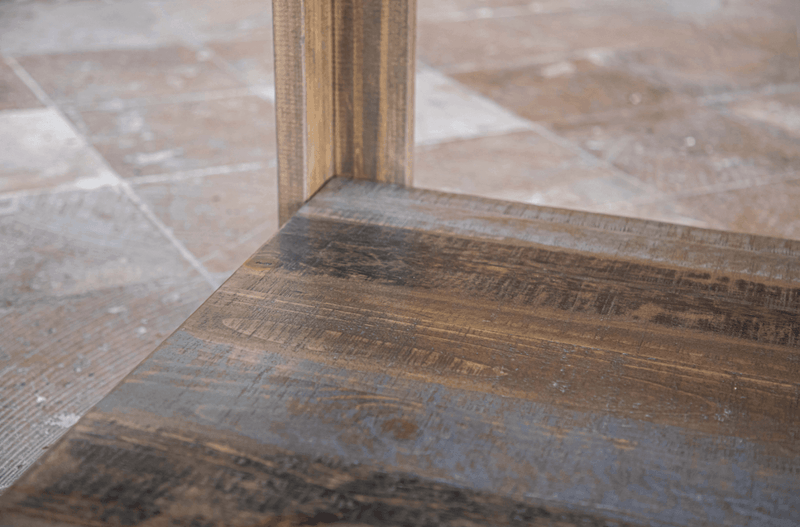 Loft Brown Square Dining Table - Barewood