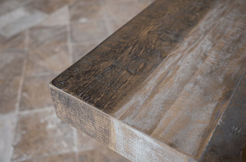 Loft Brown Square Dining Table - Barewood