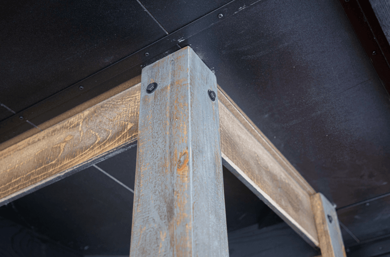 Loft Brown Square Dining Table - Barewood