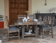 Loft Brown Square Dining Table - Barewood