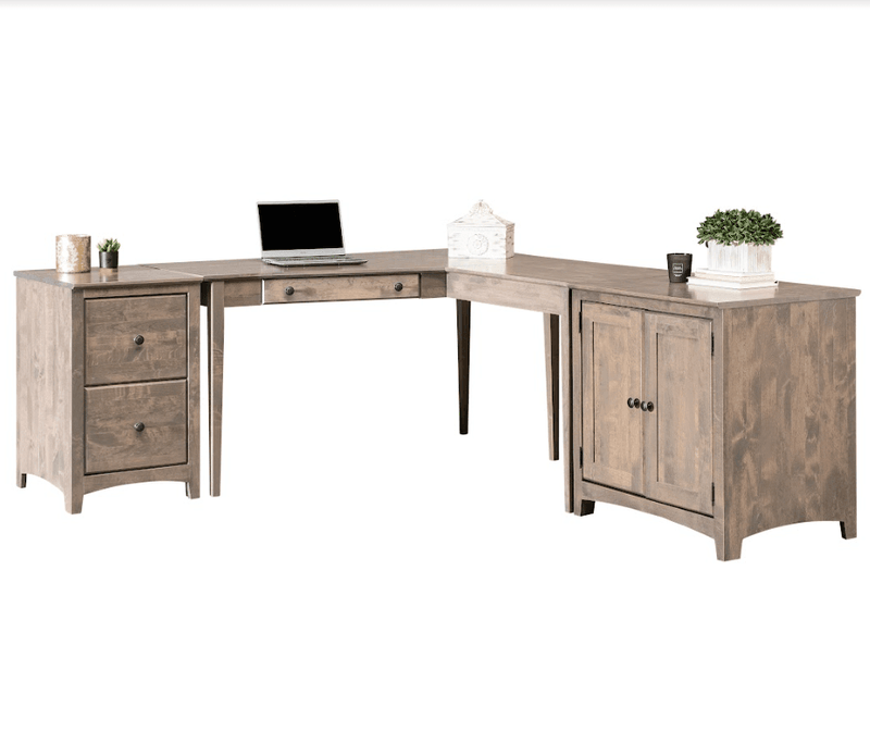 Shaker Two Drawer File - Barewood