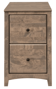 Shaker Two Drawer File - Barewood