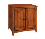 Alder Two Door Office Cabinet - Barewood
