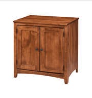 Alder Two Door Office Cabinet - Barewood