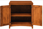Alder Two Door Office Cabinet - Barewood