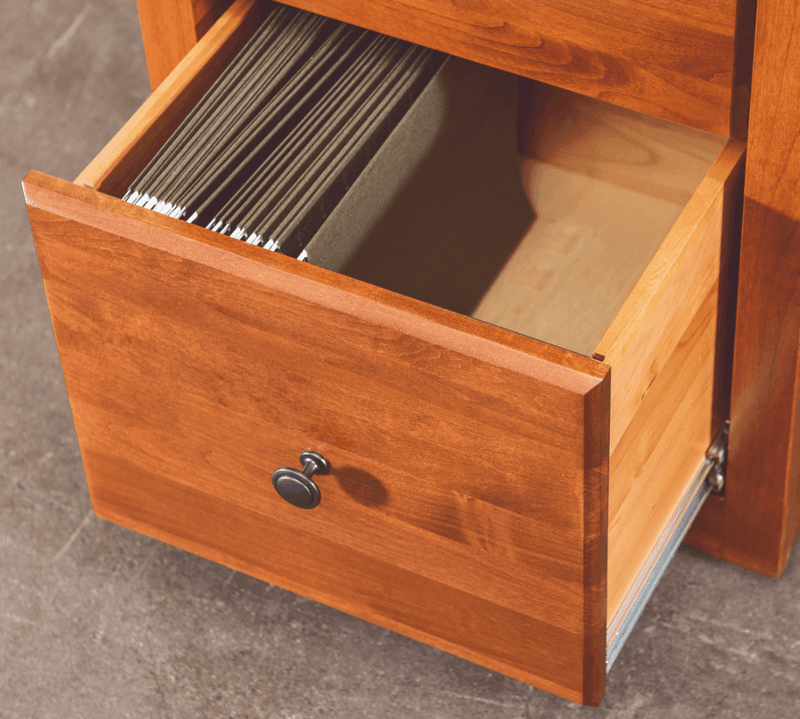 Shaker Rolling File - Barewood