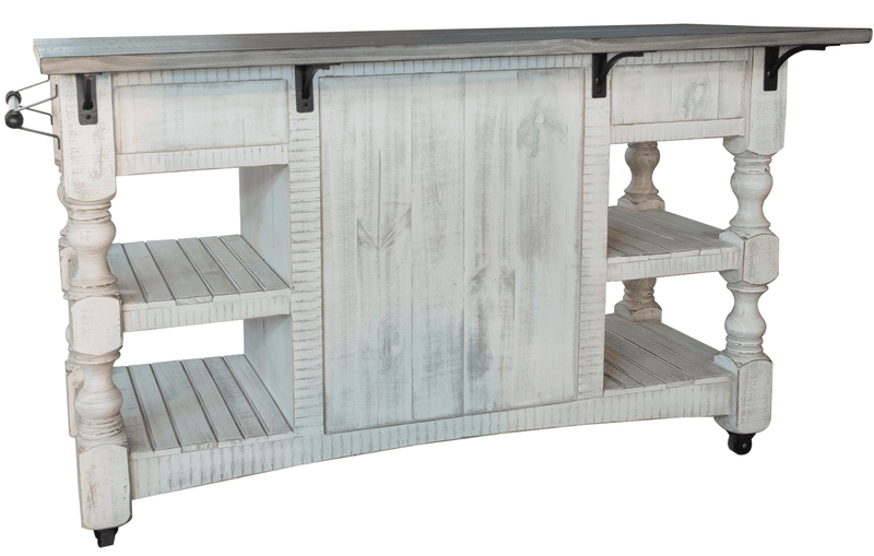 Stone Large Kitchen Island - Barewood