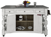 Stone Large Kitchen Island - Barewood