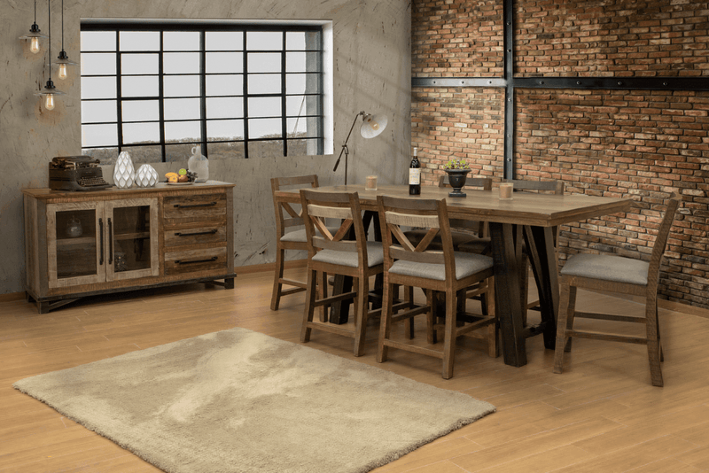 Loft Brown Dining Table - Barewood