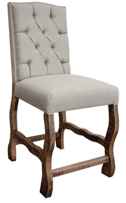 Marquez Upholstered Stool - Barewood