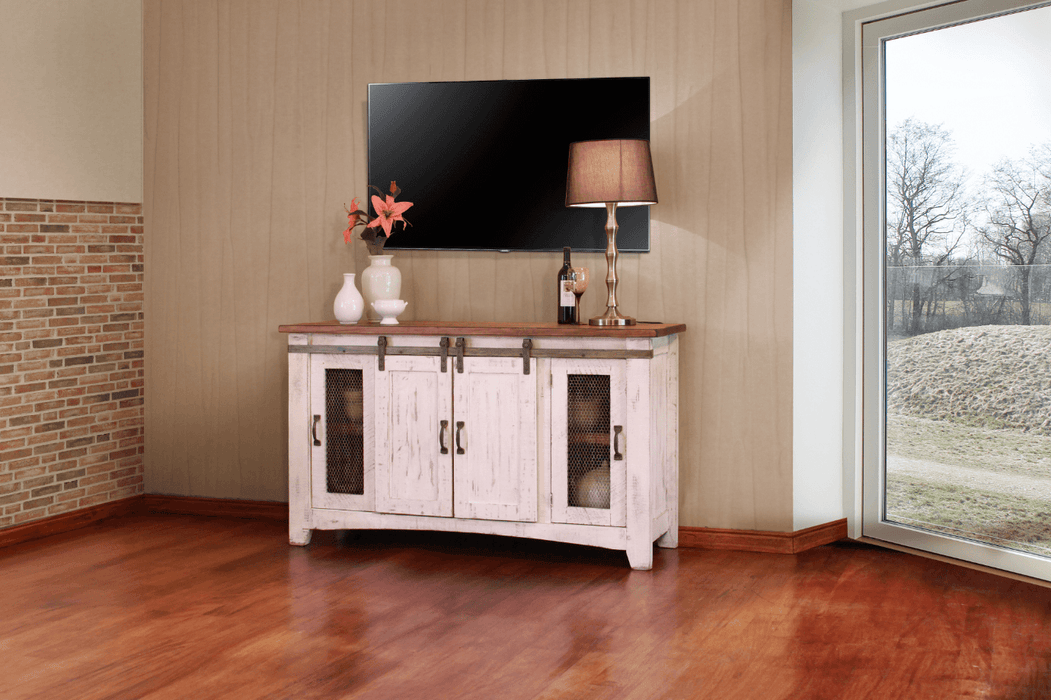 Pueblo TV Stand - Barewood