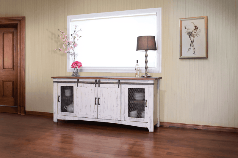 Pueblo TV Stand - Barewood