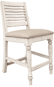 Stone Turned Leg Stools - Barewood