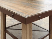 Antique Multicolor Counter Height Large Square Dining Table - Barewood